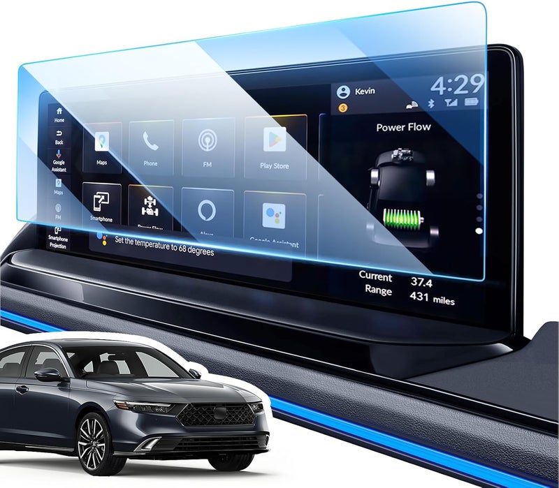 LANGBEAN Accord Hybrid Screen Protector for 2023 2024 2025 2026 Honda Accord Hybrid (Sport, EX-L, Sport-L, Touring) + 2026 Passport 12.3 inch Touchscreen, HD Clear, High Sensitivity, 9H Tempered Glass - Image 1